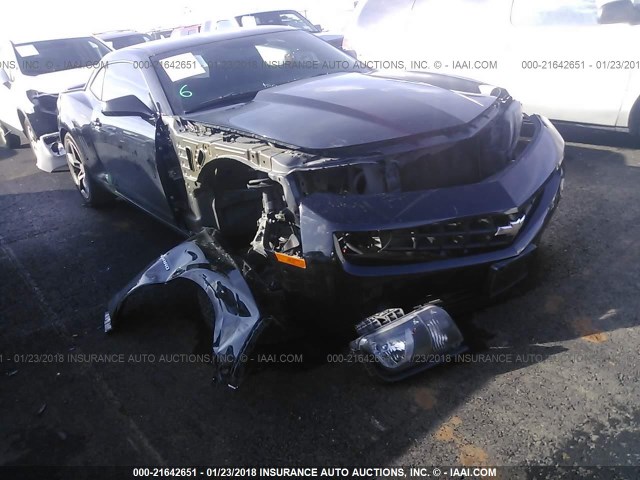 2G1FA1E3XC9184348 - 2012 CHEVROLET CAMARO LS BLACK photo 1