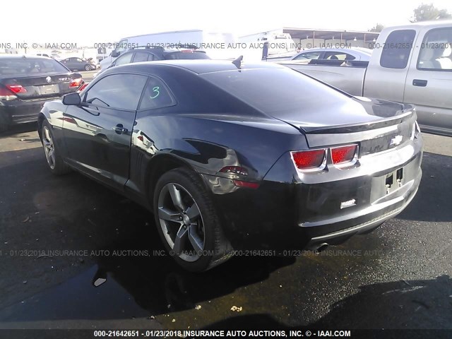 2G1FA1E3XC9184348 - 2012 CHEVROLET CAMARO LS BLACK photo 3