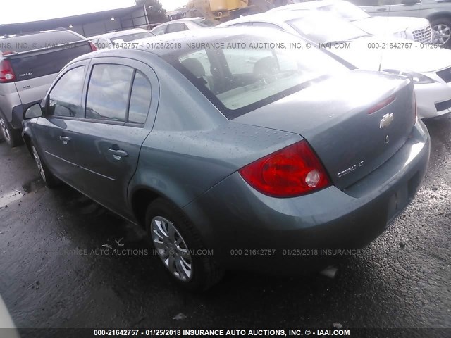 1G1AD5F58A7159617 - 2010 CHEVROLET COBALT 1LT GREEN photo 3