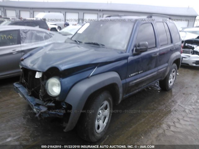 1J4GL48K03W612469 - 2003 JEEP LIBERTY SPORT/FREEDOM ლურჯი ფოტო 2