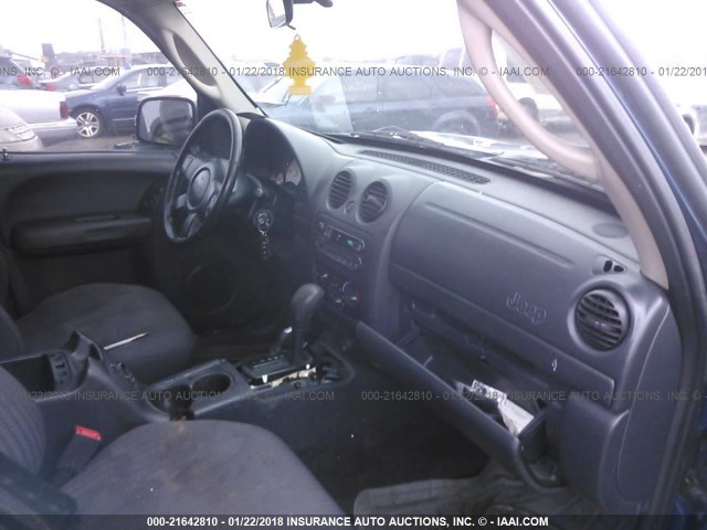 1J4GL48K03W612469 - 2003 JEEP LIBERTY SPORT/FREEDOM ლურჯი ფოტო 5