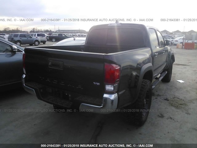 5TFCZ5AN7GX004445 - 2016 TOYOTA TACOMA DBL CAB/SR/SR5/TRD SPT/OR BLACK photo 4