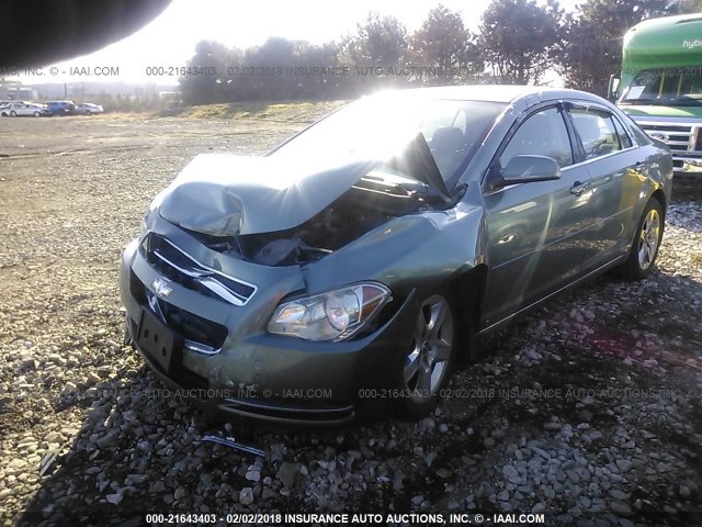 1G1ZH57BX94141578 - 2009 CHEVROLET MALIBU 1LT 浅蓝色 照片 2