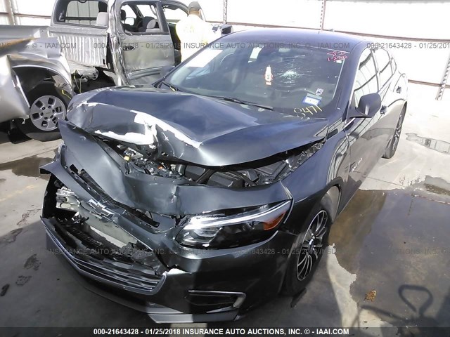 1G1ZB5STXHF148471 - 2017 CHEVROLET MALIBU LS ნაცრისფერი ფოტო 2