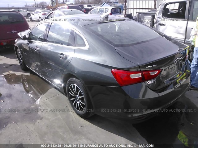 1G1ZB5STXHF148471 - 2017 CHEVROLET MALIBU LS ნაცრისფერი ფოტო 3