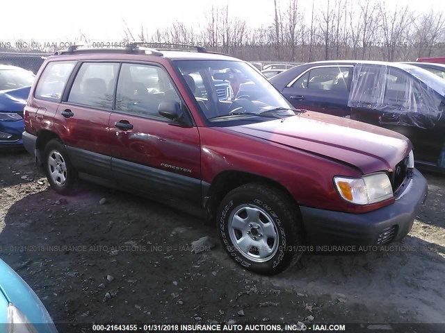 JF1SF63521H758531 - 2001 SUBARU FORESTER L RED photo 1