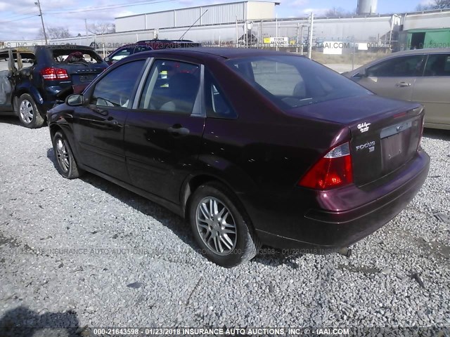 1FAFP34N77W211688 - 2007 FORD FOCUS ZX4/S/SE/SES BURGUNDY photo 3