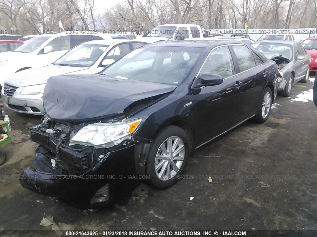 4T1BD1FK9CU058631 - 2012 TOYOTA CAMRY HYBRID/LE/XLE 蓝色 照片 2