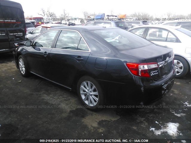 4T1BD1FK9CU058631 - 2012 TOYOTA CAMRY HYBRID/LE/XLE 蓝色 照片 3