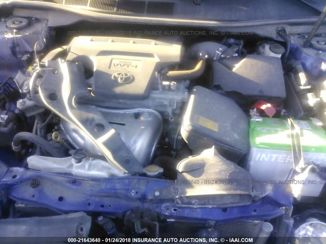 4T1BF1FK8FU904276 - 2015 TOYOTA CAMRY LE/XLE/SE/XSE ლურჯი ფოტო 10