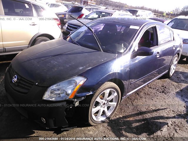 1N4BA41E17C805253 - 2007 NISSAN MAXIMA SE/SL BLUE photo 2