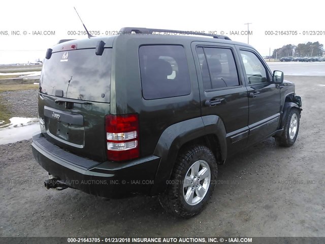 1J4PN2GK4BW506508 - 2011 JEEP LIBERTY SPORT 绿色 照片 4