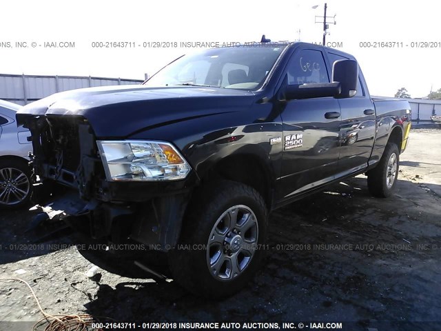 3C6UR5DJ5FG639672 - 2015 RAM 2500 SLT BLACK photo 2