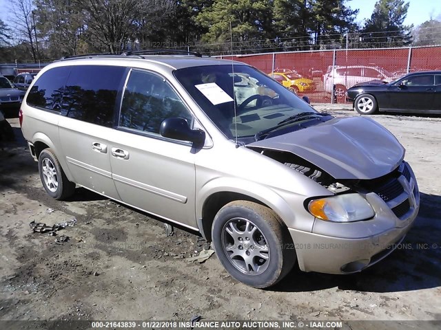 2D4GP44L54R526533 - 2004 DODGE GRAND CARAVAN SXT GOLD photo 1