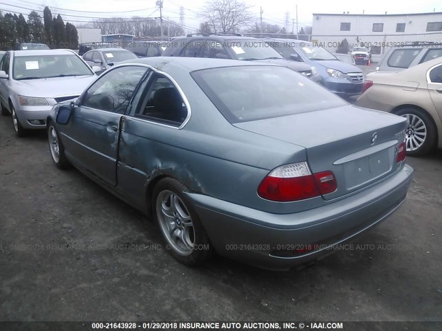 WBABD33424PL03563 - 2004 BMW 325 CI GREEN photo 3