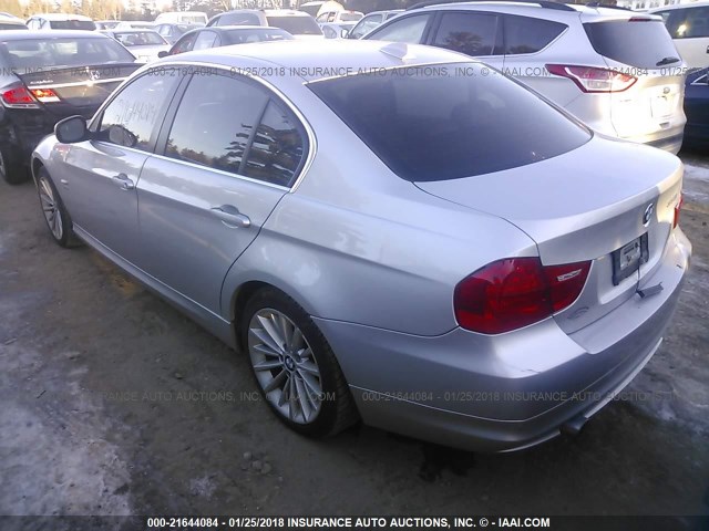 WBAPL5C58BA982767 - 2011 BMW 335 XI SILVER photo 3