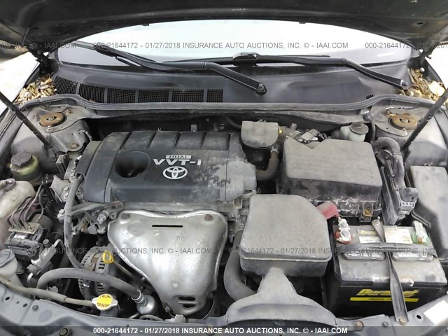4T4BF3EK1AR035872 - 2010 TOYOTA CAMRY SE/LE/XLE GRAY photo 10