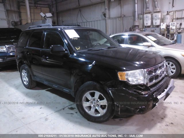 1FMCU0E71AKA62080 - 2010 FORD ESCAPE LIMITED BLACK photo 1