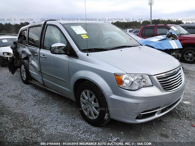 2C4RC1CG7CR170654 - 2012 CHRYSLER TOWN & COUNTRY TOURING L SILVER photo 1