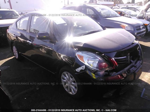 3N1CN7AP2CL879482 - 2012 NISSAN VERSA S/SV/SL BLACK photo 1