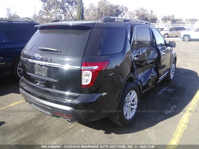 1FM5K7D81FGB67911 - 2015 FORD EXPLORER XLT BLACK photo 4