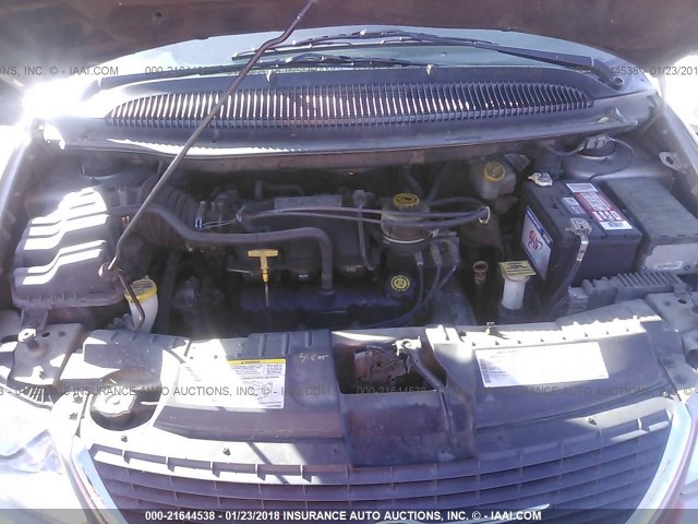 2C8GP24R53R339330 - 2003 CHRYSLER TOWN & COUNTRY  TAN photo 10