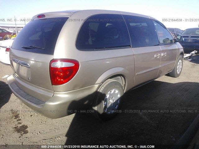 2C8GP24R53R339330 - 2003 CHRYSLER TOWN & COUNTRY  TAN photo 4