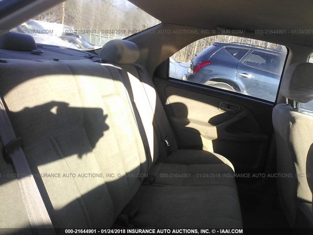 4T1BG22K21U867565 - 2001 TOYOTA CAMRY CE/LE/XLE 白色 照片 8