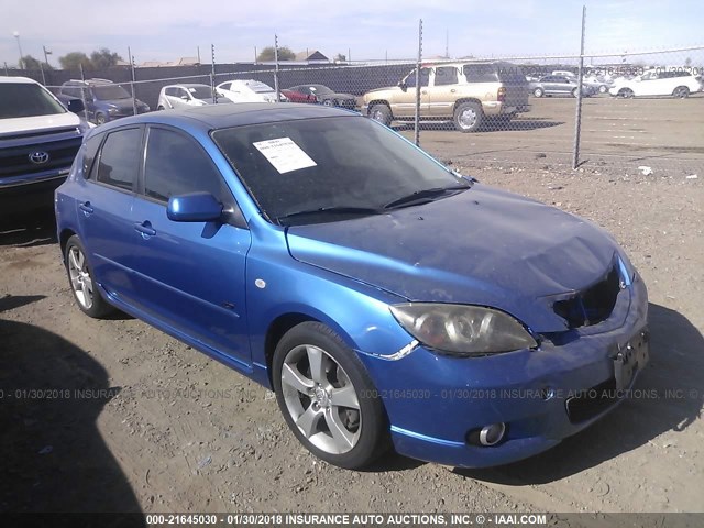 JM1BK343061441493 - 2006 MAZDA 3 HATCHBACK BLUE photo 1