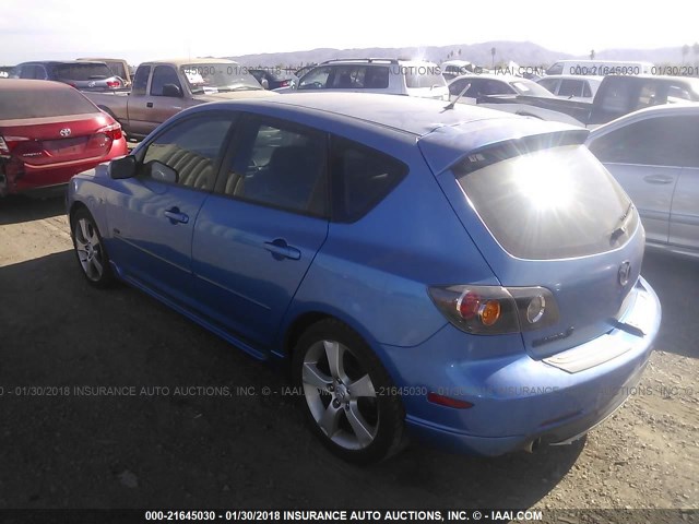 JM1BK343061441493 - 2006 MAZDA 3 HATCHBACK BLUE photo 3