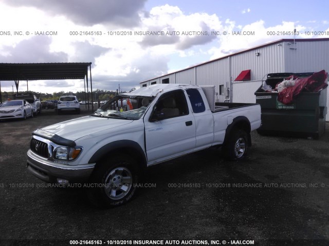 5TESN92N74Z344423 - 2004 TOYOTA TACOMA XTRACAB PRERUNNER WHITE photo 2