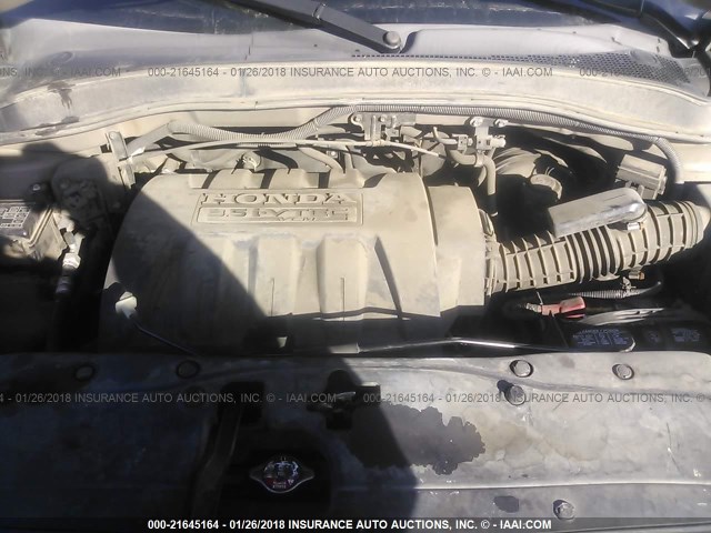 5FNYF28156B022029 - 2006 HONDA PILOT LX GOLD photo 10