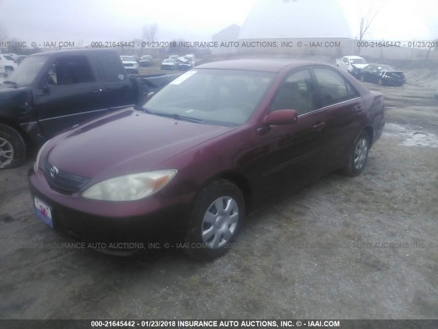 4T1BE32K82U087115 - 2002 TOYOTA CAMRY LE/XLE/SE 红色 照片 2