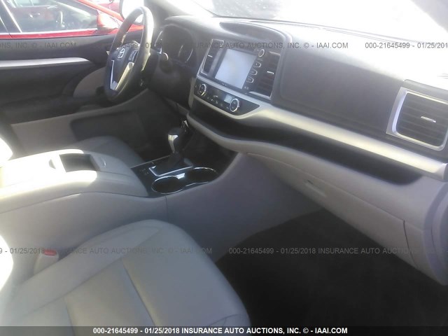 5TDJKRFH9ES019831 - 2014 TOYOTA HIGHLANDER XLE ლურჯი ფოტო 5