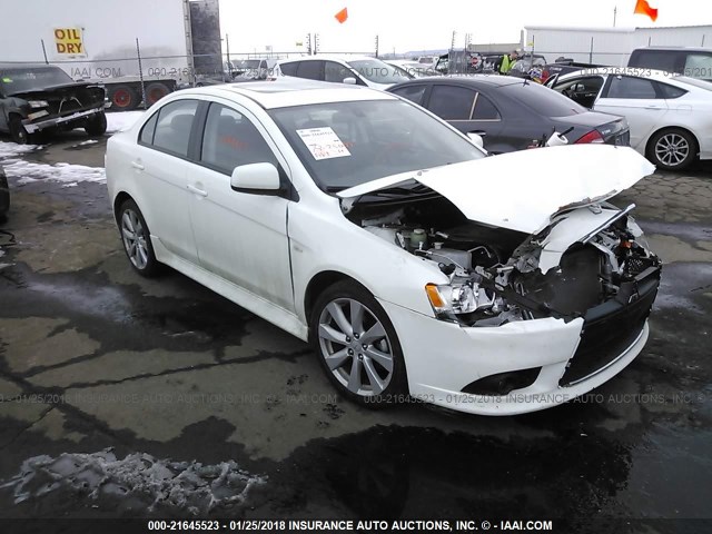 JA32U8FW1EU020781 - 2014 MITSUBISHI LANCER GT WHITE photo 1