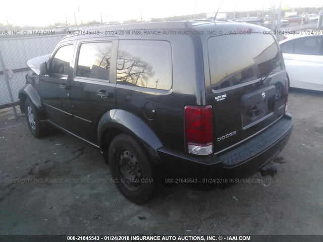 1D8GT28K29W525905 - 2009 DODGE NITRO SE BLACK photo 3