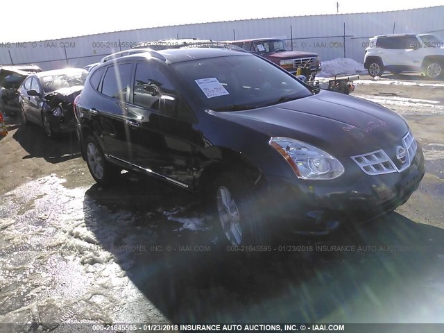 JN8AS5MVXDW136368 - 2013 NISSAN ROGUE S/SV BLACK photo 1