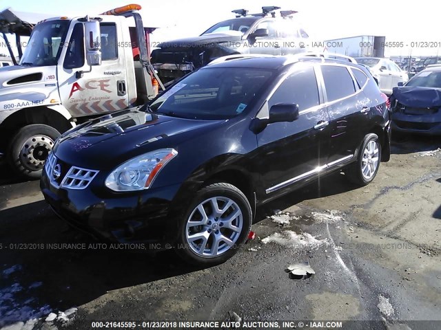 JN8AS5MVXDW136368 - 2013 NISSAN ROGUE S/SV BLACK photo 2