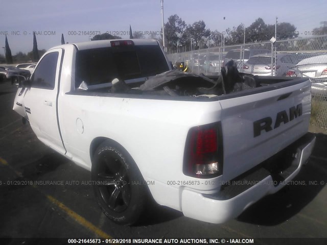 3C6JR6CT7HG642412 - 2017 RAM 1500 SPORT WHITE photo 3