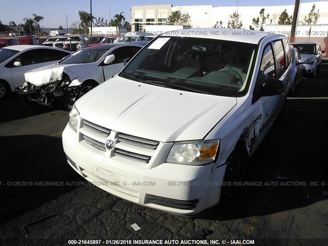 2D8HN44H78R746556 - 2008 DODGE GRAND CARAVAN SE WHITE photo 2