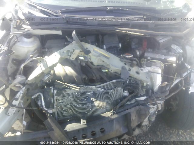 3N1CE2CP6GL379489 - 2016 NISSAN VERSA NOTE S/S PLUS/SV/SL/SR WHITE photo 10