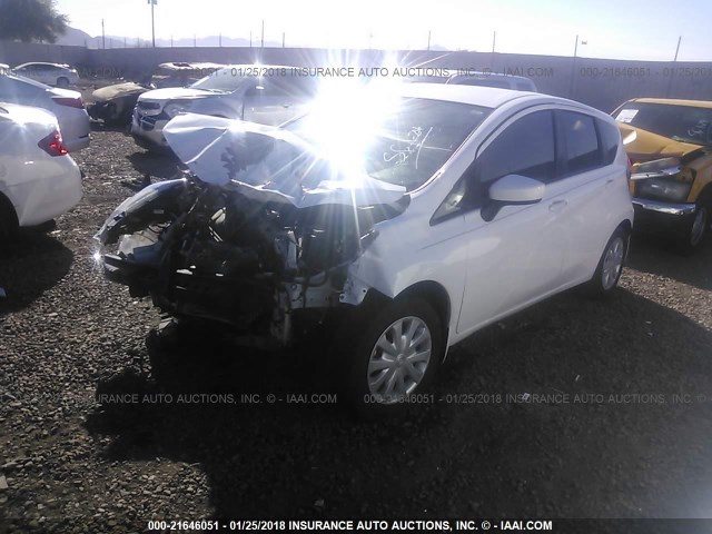 3N1CE2CP6GL379489 - 2016 NISSAN VERSA NOTE S/S PLUS/SV/SL/SR WHITE photo 2