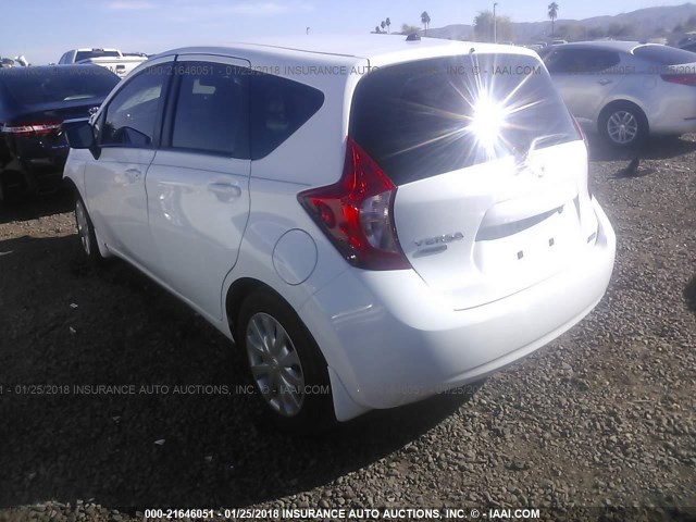 3N1CE2CP6GL379489 - 2016 NISSAN VERSA NOTE S/S PLUS/SV/SL/SR WHITE photo 3