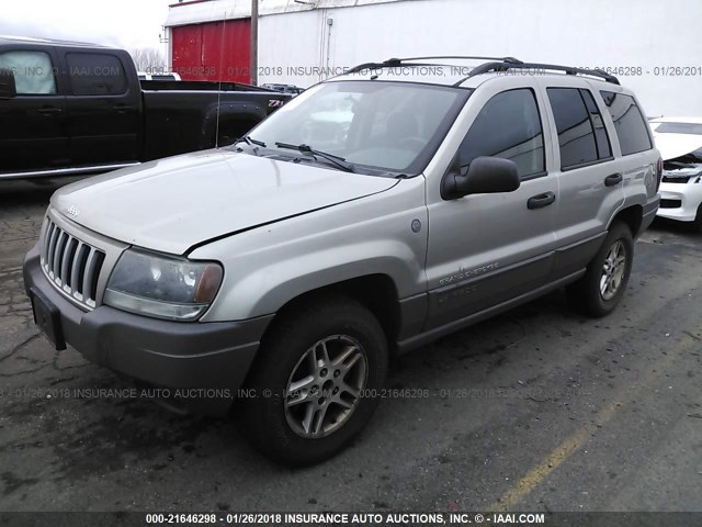 1J4GW48S04C302381 - 2004 JEEP GRAND CHEROKEE LAREDO/COLUMBIA/FREEDOM Pewter photo 2