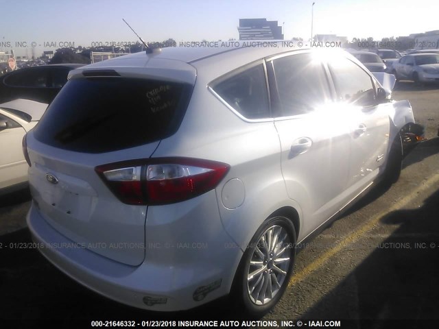 1FADP5CU2EL503727 - 2014 FORD C-MAX PREMIUM WHITE photo 4