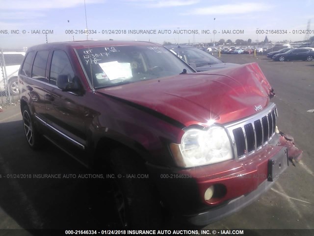 1J4HS58216C254351 - 2006 JEEP GRAND CHEROKEE LIMITED RED photo 1