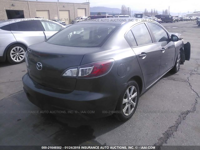 JM1BL1VG0B1480646 - 2011 MAZDA 3 I GRAY photo 4