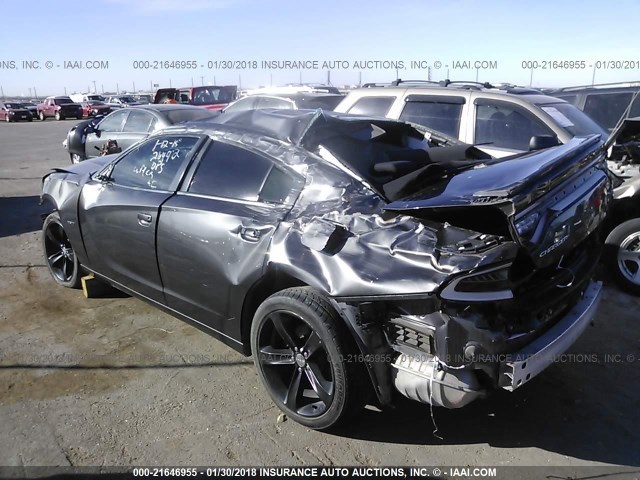 2C3CDXCTXGH173938 - 2016 DODGE CHARGER R/T GRAY photo 3