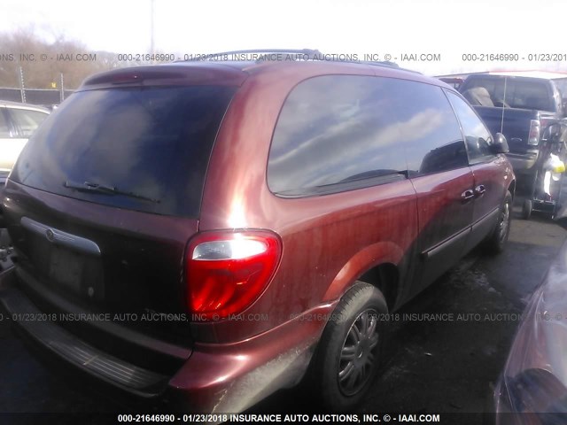 2A4GP54L57R151647 - 2007 CHRYSLER TOWN & COUNTRY TOURING MAROON photo 4