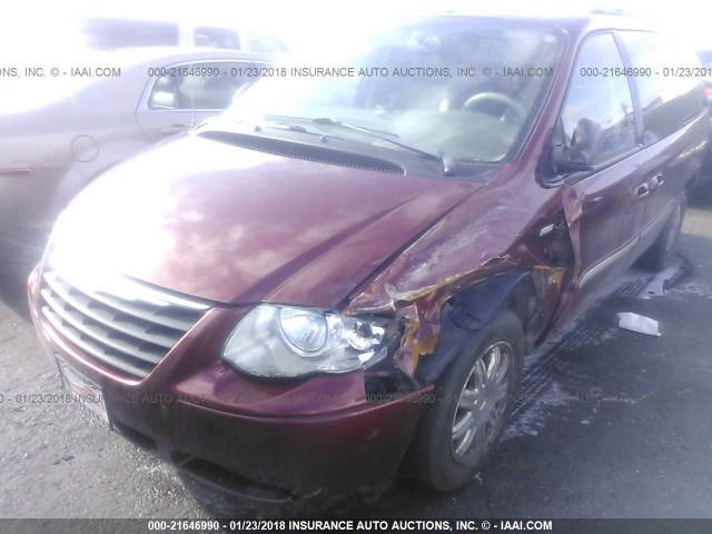 2A4GP54L57R151647 - 2007 CHRYSLER TOWN & COUNTRY TOURING MAROON photo 6